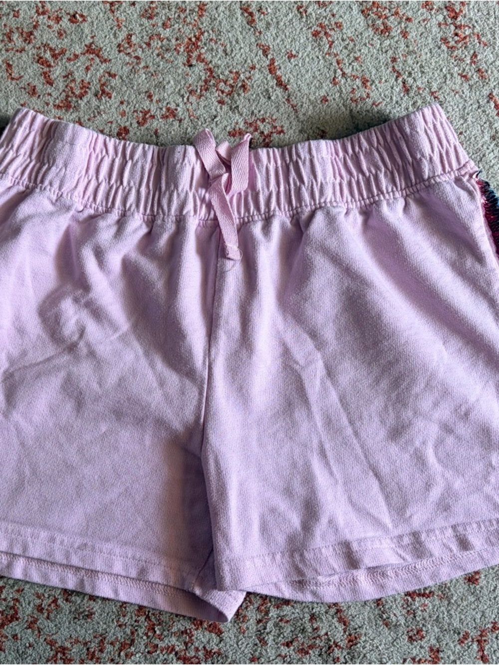 Girl’s Light Pink Drawstring Casual Shorts